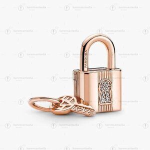 Pandora Padlock & Key Dangle Charm
